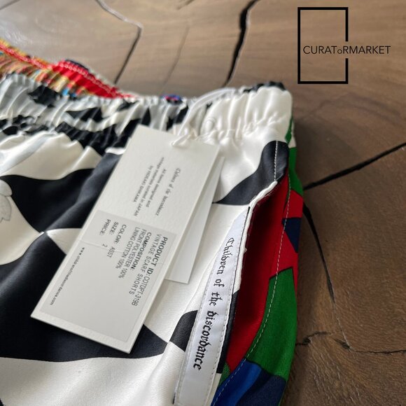 Children of the Discordance Sz2 Vintage Scarf 1 of 1 Baroque Pattern Shorts SS20 - Picture 5 of 11